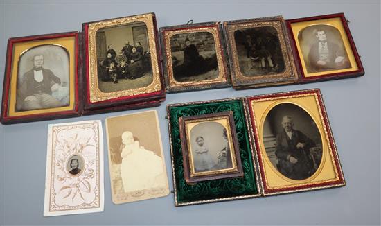 A collection of daguerreotype and ambrotypes etc., (Sawyer and Galing Family) 1784-1861